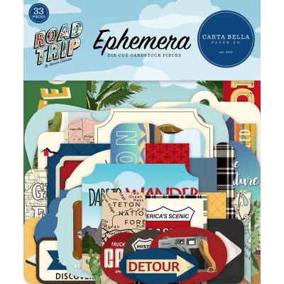 Carta Bella Road Trip Die Cuts - Ephemera